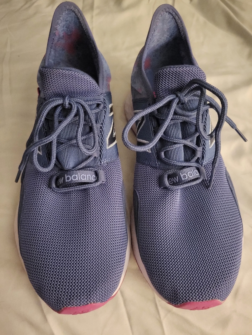 New Balance Women's Navy and Pink  Sneakers